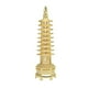 thumbnail image 1 of Torre de 9 capas en miniatura, decoración de metal, artesanía, regalo, decoración del hogar, torre de metal dorado, edificio famoso, artesanía, estatuilla, 1 of 7