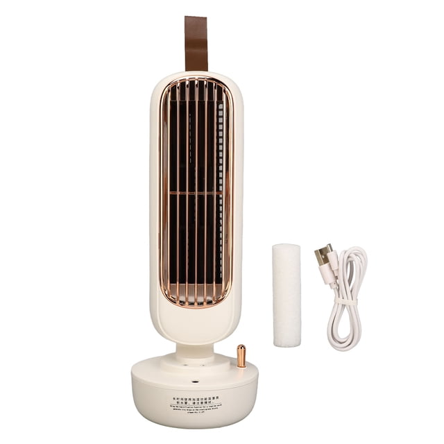 Humidification Tower Fan,Portable Mini Desktop Tower Desk Tower Fan Portable Tower Fan Compact and Lightweight