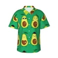 thumbnail image 2 of Picia Cartoon Fruit 1 Gentle Cotton Regular Fit Short Sleeve Casual Hawaiian Shirt for Men-XX-Large, 2 of 9