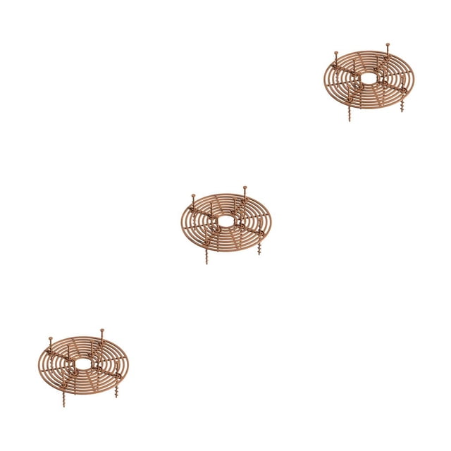 Injueey 4 piezas maceta suelo guardia bebé seguridad plantas cubierta Animal hogar recortable raíz Protector tapa de plástico con clavos 19 Type1 NO1