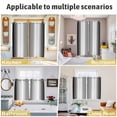 thumbnail image 6 of Ombre Black White Kitchen Curtains Short 54 Inch Length, Simple Abstract Striped Farmhouse Grommet Top Bedroom Living Room Curtains, Light Filtering Cafe Curtain Drapes 2 Panels Set 84''x54'', 6 of 9