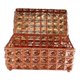 thumbnail image 2 of Joyero de cristal con tapa, organizador portátil para collares y baratijas. Oro rosa, 2 of 9
