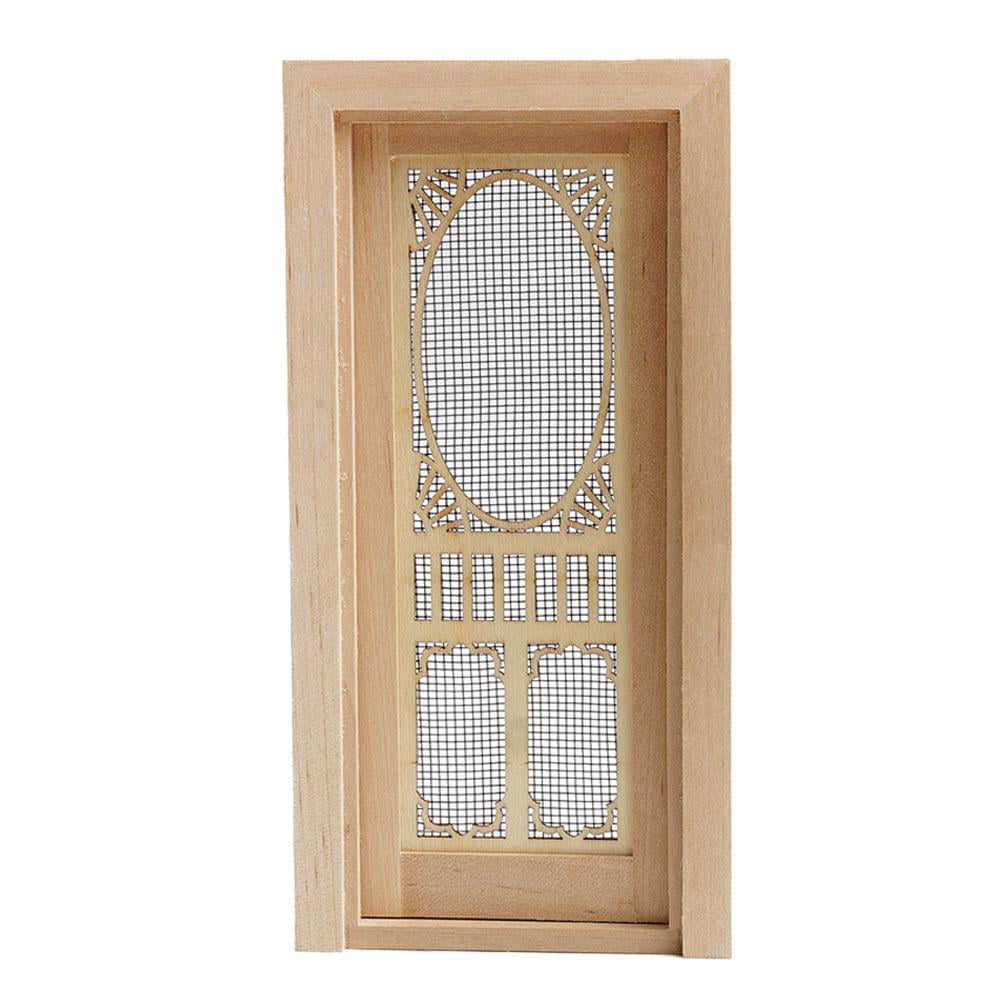 1:12 Dollhouse Miniature Door Wood Interior Decor Gifts R8G3 