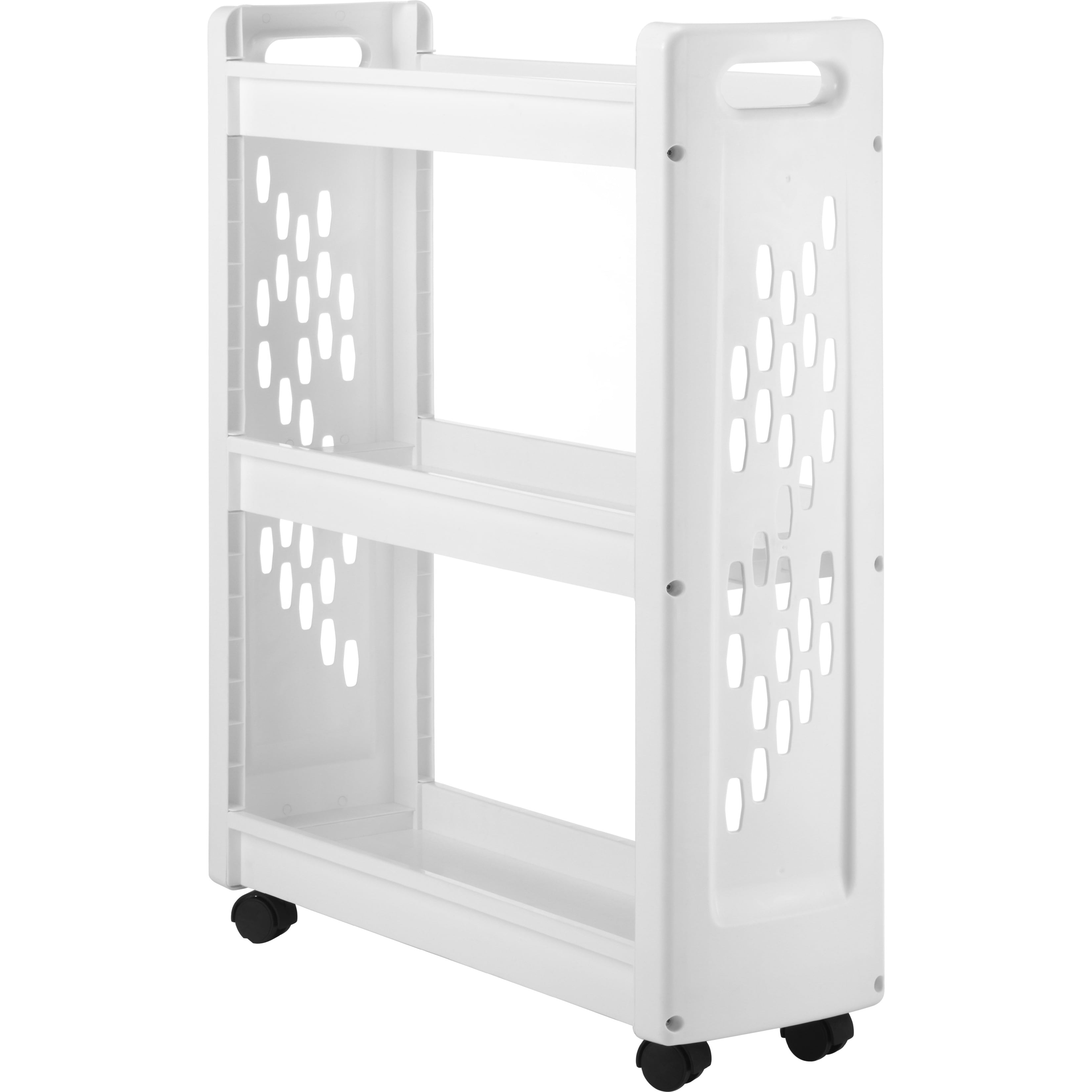 Honey-Can-Do Crt-01149 3-Tier Laundry Cart White 23"L x 8"W x 31"H 