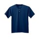 thumbnail image 1 of Camiseta con cuello henley de 2 botones Tek para jóvenes NAVY XS A4 NB3143, 1 of 1