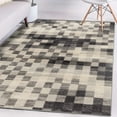 thumbnail image 3 of Luxe Weavers Checkered Area Rug Silver 8x10, Stain Resistant Modern Farmhouse Rug, 3 of 5