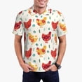 thumbnail image 1 of Balery Flower Chicken Camisa Polo de Hombre con Estampado, de Manga Corta y Tejido Medio, Camisa Tipo Golf Polo-Small, 1 of 6