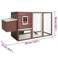 thumbnail image 2 of vidaXL Chicken Coop and Run Hen House with Nesting Box and Ramp Solid Wood, 2 of 7