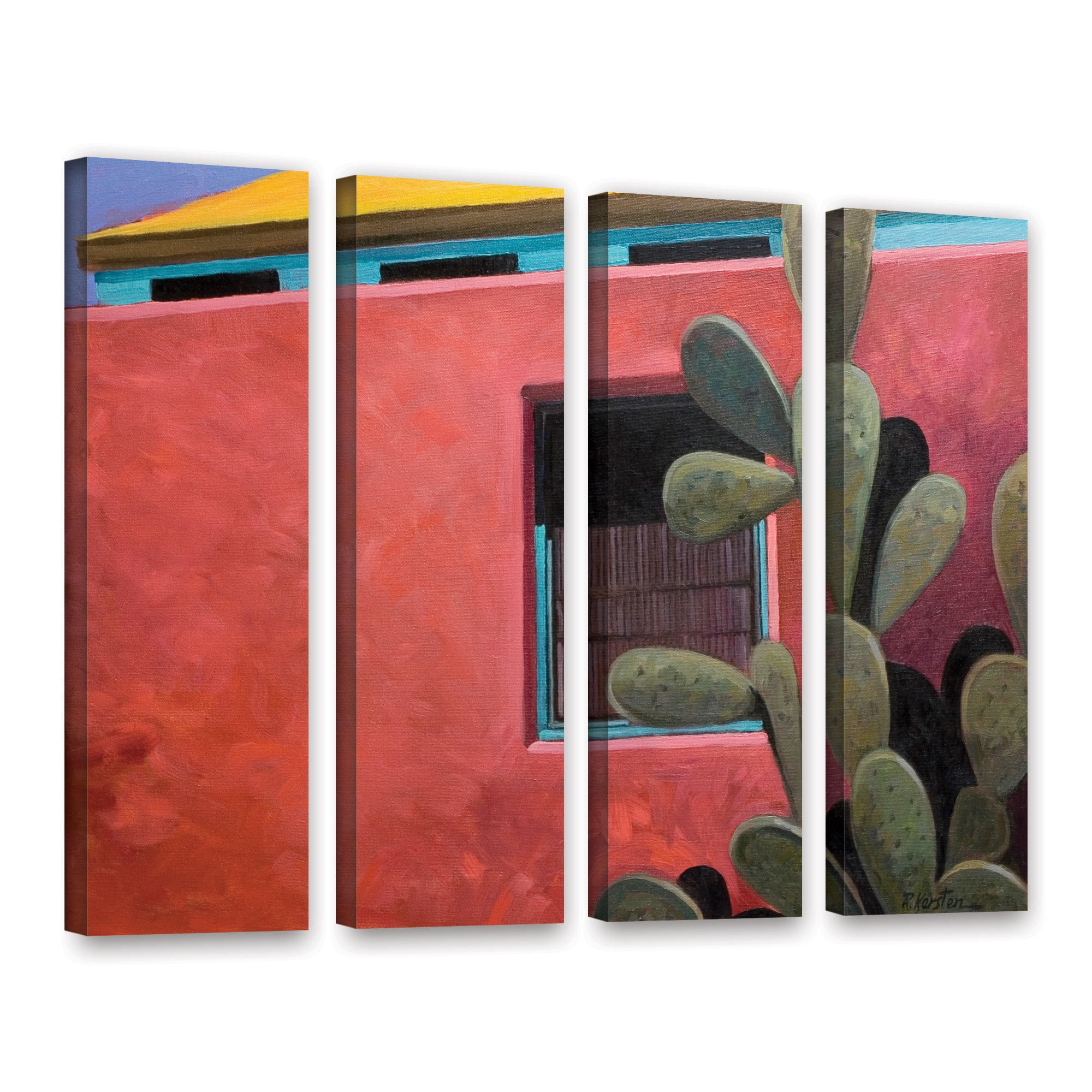 ArtWall Rick Kersten "Adobe Color" 4-Piece Gallery-wrapped Canvas Set