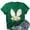 Green 2, variant on Graphic Tees Women, Easter Tops, Cotton Shirts for Women, Bunny Floral Easter Print Round Neck Short Sleeve Top, Easter Shirt, Pink 2 3XL