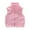 Pink, variant on Busydd Boys Girls Winter Vest 3-12 Years Solid Color Sleeveless Zipper Boys Winter Jacket Unisex Comfortable Warm Fuzzy Kids Winter Coats