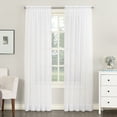 thumbnail image 1 of No. 918 Emily Sheer Voile Rod Pocket Curtain Panel, 59" x 63", White, 1 of 1