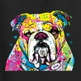 thumbnail image 5 of Wild Bobby Dean Russo Neon Colorful Pug Dog The Bulldog Dog Lover Women Graphic Long Sleeve Tee, Black, Small, 5 of 5