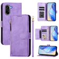 thumbnail image 3 of FOXDOCK Funda Tipo Cartera para Xiaomi Poco F7 Ultra 5G Cuero PU con Cremallera y Correa de Muñeca, Ranuras para Tarjetas, Soporte Plegable, Cierre Magnético, 3 of 5