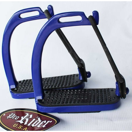 - Horse English Saddle Steel Safety Peacock IRON FILLIS Stirrups 4-3/4