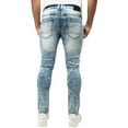 thumbnail image 2 of RAW X Mens Slim Stretch Moto Jeans, Medium Blue, 38X32, 2 of 7