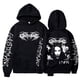 thumbnail image 3 of Ghostemane-Sudadera con capucha y estampado de doble cara para hombre, ropa de calle masculina de estilo Hip Hop, de Metal y Rock, de gran tamaño, estilo gótico, 3 of 5