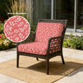 thumbnail image 2 of Outdoor Patio Cushion Covers 4 Pack Coral Pink Eucalyptus Leaves Patio Chair Cushion Covers Botanical Vine Branches Farmhouse Waterproof Outdoor Seat Cushion Covers for Patio Furniture 20"x18", 2 of 9