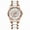 White Dial, variant on Women's Luxury Quartz Watch – Rose Gold, Ceramic & Steel, Diamond Accents, Waterproof
