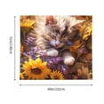 thumbnail image 3 of Honeii Cute Cat Sunflower print Tapestry for Bedroom, Tapestry Wall Tapestry Aesthetic, Room Decor Classroom Tapestries for Living Room Dorm Room 51" X 60", 3 of 6