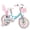 Pink&Blue, variant on ACEGER 16 Inch Girls Bike with Basket, Training Wheels, and Doll Seat, Princess Style for Ages 4-8, Pink