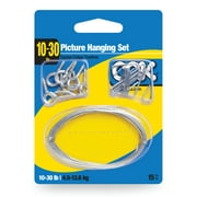 OOk Picture Hanging Set, Picture Hanging Kit, Zinc, Steel,10-30lb, 15 Pieces