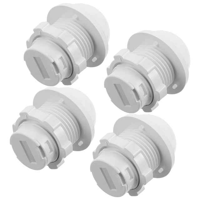 OUNONA 4Pcs Screw Type Sensor Cover for Motion Detector White Plastic Design for Office Use
