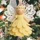 thumbnail image 5 of Adorno Navideño de Niña de Ganchillo | Colgante de Lana Tejido a Mano | Preciosa Decoración Navideña de 14 Cm | Accesorio para Árbol de Navidad | Regalo para Decoración Del Hogar y Celebraciones de T, 5 of 6