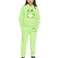 thumbnail image 2 of DISNIMO Green Frog Hoodie and Joggers Set for Boys Hoodies Set Size 10-12 Boys Hoodie Outfits for Boys 2 Piece Hoodie Set Kids Pullover Hoodie Boys Drop Shoulder Hoodie with Pockets Kids, 2 of 7