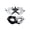 A005- Clear (E), variant on Masquerade Mask for Couples 2 Pack Black Silver Lace Masquerade Masks for Masquerade Party Halloween Events for Men and Women