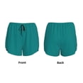 thumbnail image 5 of Fotbe Teal Womens High Waist Running Shorts Athletic Workout Quick Dry Shorts for Women with Pockets Gym Yoga Summer Shorts-Small, 5 of 9