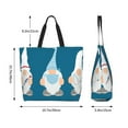 thumbnail image 5 of Cauagu Nurse Doctor Gnomes Print Women Large Capacity Tote Bag - Casual Shoulder Bag Fashion Handbag Shopping Bag Daily Bag Hobo Bags for Travel Work and Shopping, 5 of 8