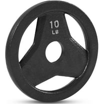 JFIT Cast Iron Olympic 2-Inch Grip Plate for Barbell, Single Plate, 10 LB