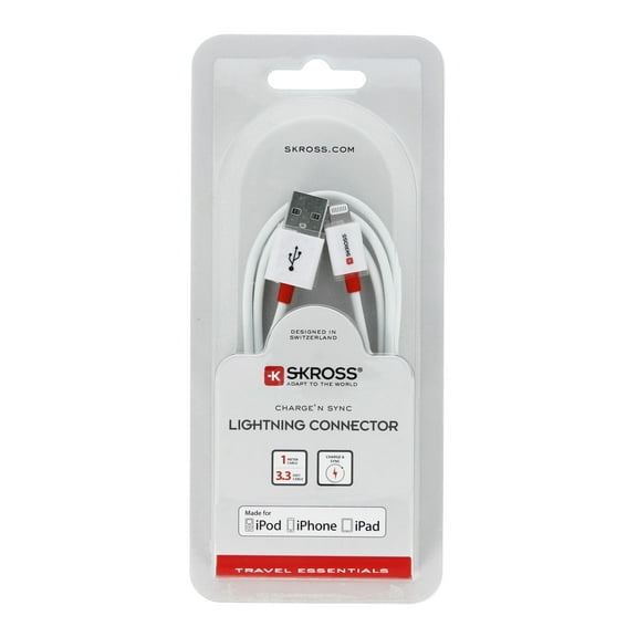 SKROSS 2.700205-E 1 m Lightning Connector to USB A Cable