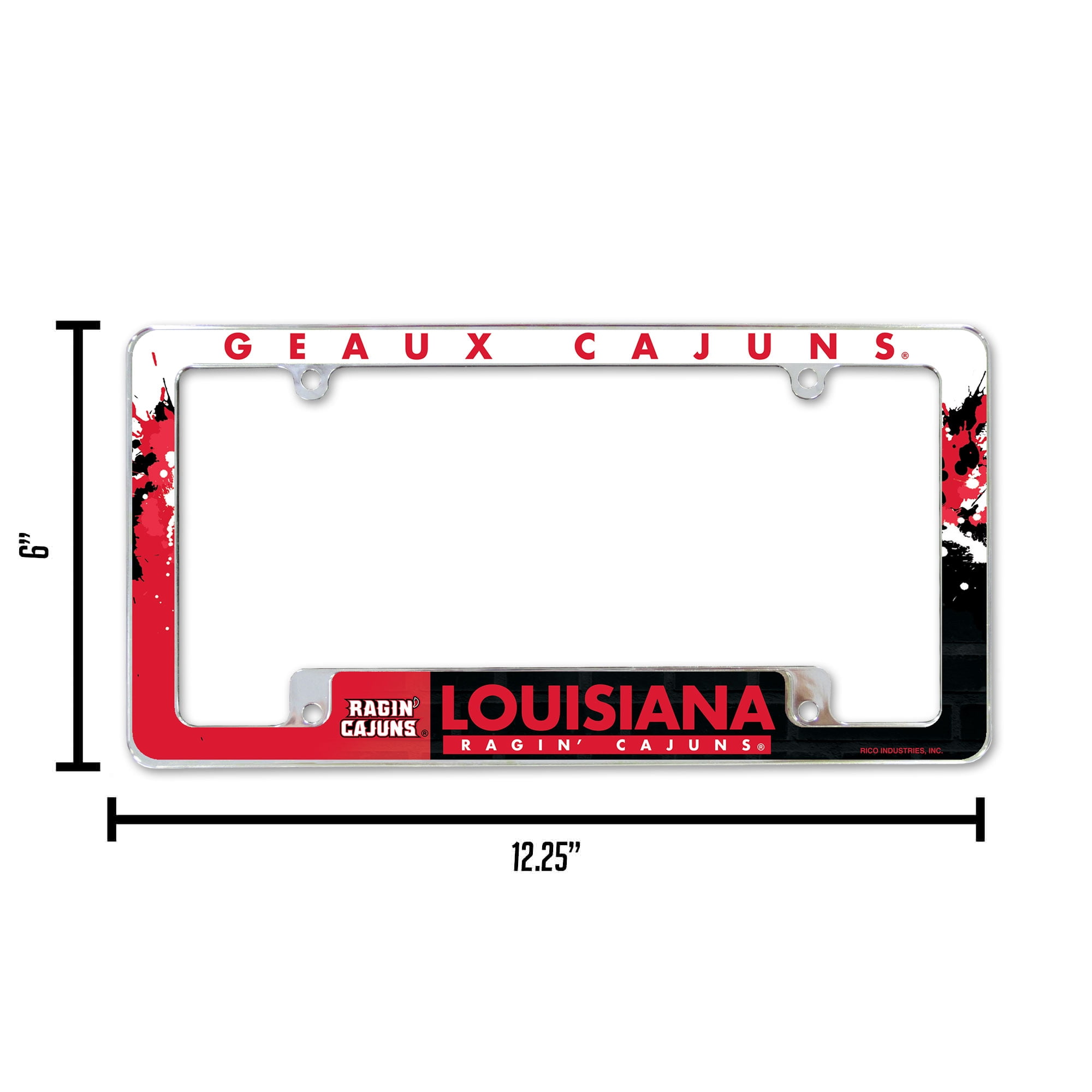 LOUISIANA LAFAYETTE ALL OVER CHROME FRAME