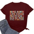 thumbnail image 5 of Fesfesfes Essentials Shirt Women Fashion Crewneck Printed Short Sleeve T-shirt Casual Loose Shirt Tops Womens Short Sleeve Shirts XL(US:10), 5 of 6