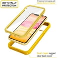 thumbnail image 4 of CellEver Compatible with iPhone 11 Case, Heavy Duty Clear Full-Body Protective Transparent Cover with Soft Shock Absorbing TPU Bumper and Built-in Screen Protector - Yellow, 4 of 7