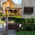 thumbnail image 6 of Wall-Mount Mailbox,Large Capacity Mail Box,Galvanized Steel Rust-Proof Metal Post Box,Mailboxes for Outside,15.7"x9.9"x4.9" Bronze, 6 of 8