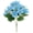Blue, variant on 1Pc Yellow Faux Petunia Shrub, 12.2" Vibrant Plastic Artificial Flowers Pack, UV Protected Non Toxic Fake Plant for Mailbox Decoration