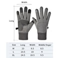 thumbnail image 3 of Guantes de ciclismo, guantes resistentes al desgaste, resistentes a la intemperie, a la moda, antideslizantes, cálidos, para , deportes al aire Gris Claro Grande Macarena Guantes de ciclismo de invierno, 3 of 8