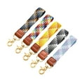 thumbnail image 5 of SGUANGHUI 2PCS Stretchy Key Chain, Cute Keychain Wristlet, Woven Wrist Lanyard for Keys, Key Chains for Women Men Car Keys ID Badges Card Wallet Phone,PACKAGE Includes 2 key Chain sets, 5 of 11