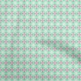 thumbnail image 1 of oneOone Rayon Light Mint Green Fabric Asian Ikat Sewing Craft Projects Fabric Prints By Yard 56 Inch Wide, 1 of 4
