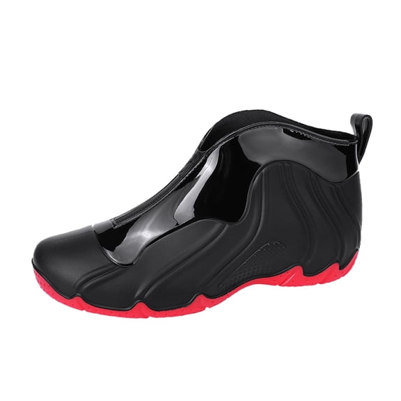AUXDIQ Rain Boots Men Short Ankle Waterproof Rain Shoes Outdoor Garden Shoes