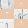 thumbnail image 5 of KAKOWELY 1Pc Clear Figurine Models Display Rack Acrylic Jewelry Riser Type Rack (3 Tier),4.33"X3.94"X3.94", 5 of 5