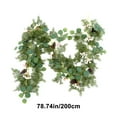 thumbnail image 5 of YOTQUSKI Greeny Garland, 6Ft Christmas Garland, Spring Eucalyptus Garland with Pine Cone & Red Berries, Artificial Floral Greenery Vine for Party Home Indoor Outdoor Christmas Decorations, 5 of 5