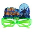thumbnail image 2 of Fiudx Ofertas del día Marco de gafas luminosas de Halloween Marco de gafas de luz verde LED Marco de gafas de fiesta Disfraz de garra fantasma Marco de gafas transparente con batería incorporada, 2 of 6