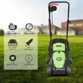 thumbnail image 3 of Costway 12 Amp 13-Inch Electric Push Lawn Corded Mower With Grass Bag Green, 3 of 10