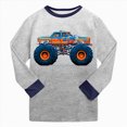 thumbnail image 6 of CAUYDY Toddler Boy Pjs Child Clothing 2T 3T 4T 5T 24Months Fall Winter Long Sleeve Top Pants 2PCS Set Baby Sleepers Little Kid Outfits for Boys Sizes 2-3 Years,Grey, 6 of 9
