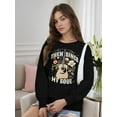 thumbnail image 2 of Christian Sweatshirt for Women Faith Worship Lyrics Letter Printed Pullover Inspirational Music, 2 of 7