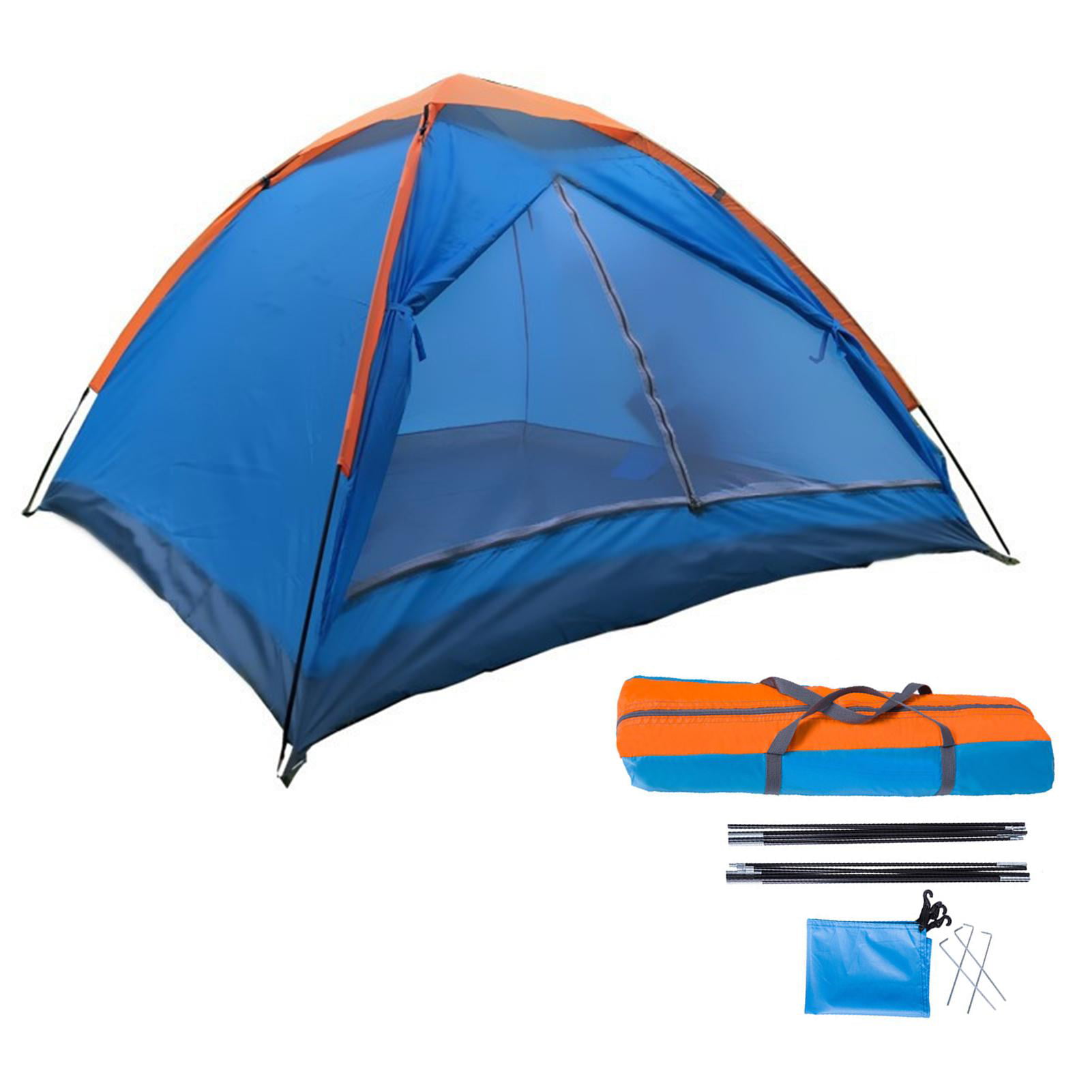 Leed semester Anders Outdoor Camping Tent for 3-4 Persons Beach Tent Family Tent Waterproof  Hiking Tent Single Layer Single Door - Walmart.com